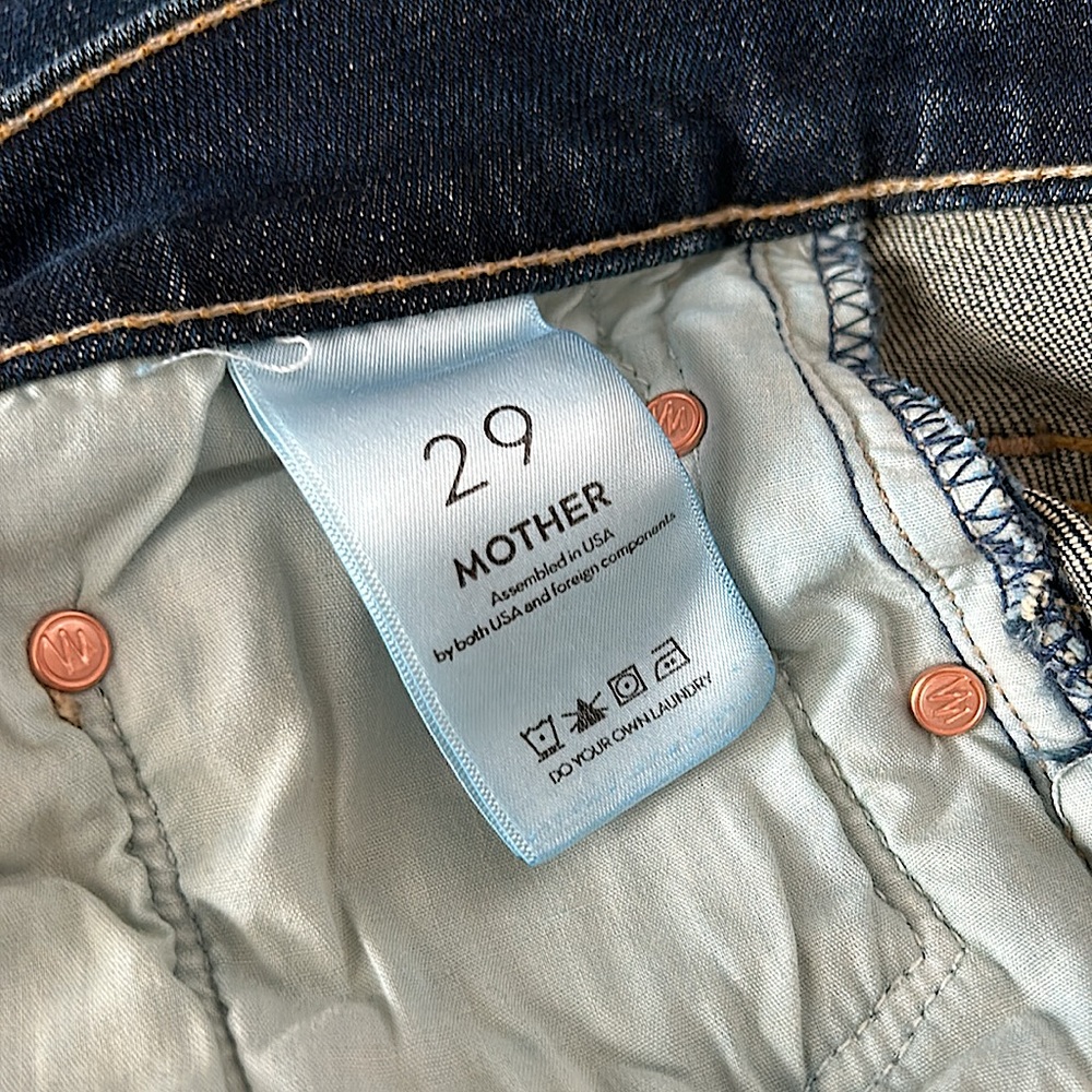 Mother NWT The Scrapper Cuff Ankle Fray Wicked Wildflowers Jeans Pants *Sz 29* - Picture 10 of 10